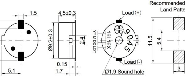 SM9045-5V_Dimension